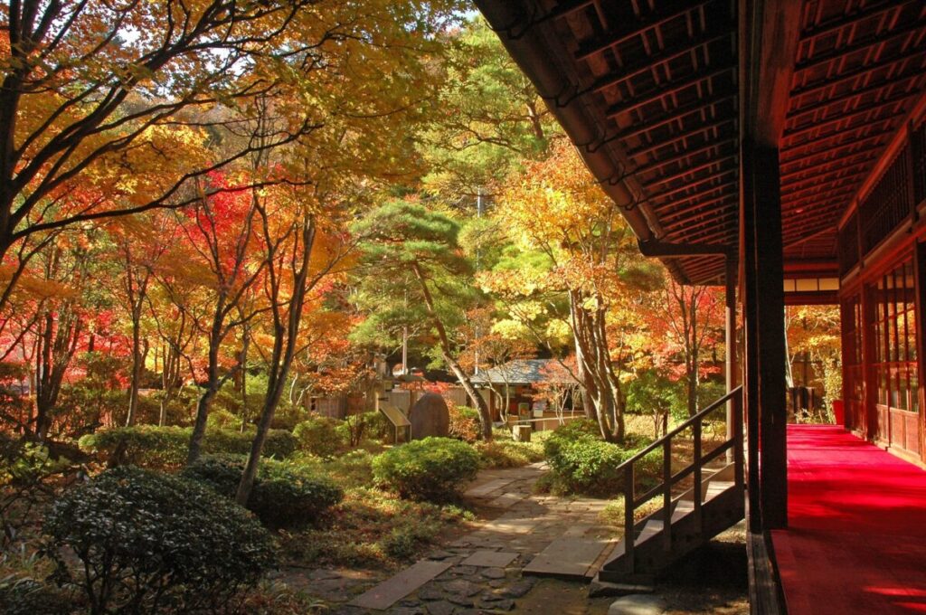那須紅葉ゴンドラ「ハンター紅葉ゴンドラ」近くの紅葉スポット「天皇の間記念公園」